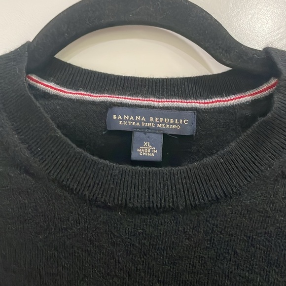 Banana Republic Extra Fine Merino Wool Crew/Scoop Neck Sweater Size XL - Picture 4 of 11